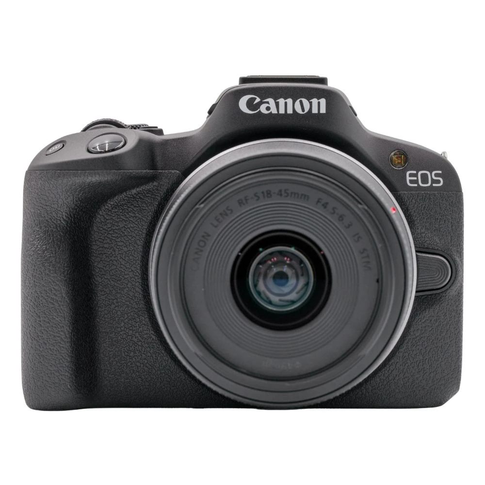 Canon EOS R50 Mirrorless Camera + RF-S 18-45mm f/4.5-6.3 IS STM lens - Black-01