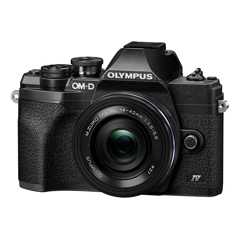 Olympus OM SYSTEM OM-D E-M10 Mark IV Digital Camera + 14-42mm (Black)-01