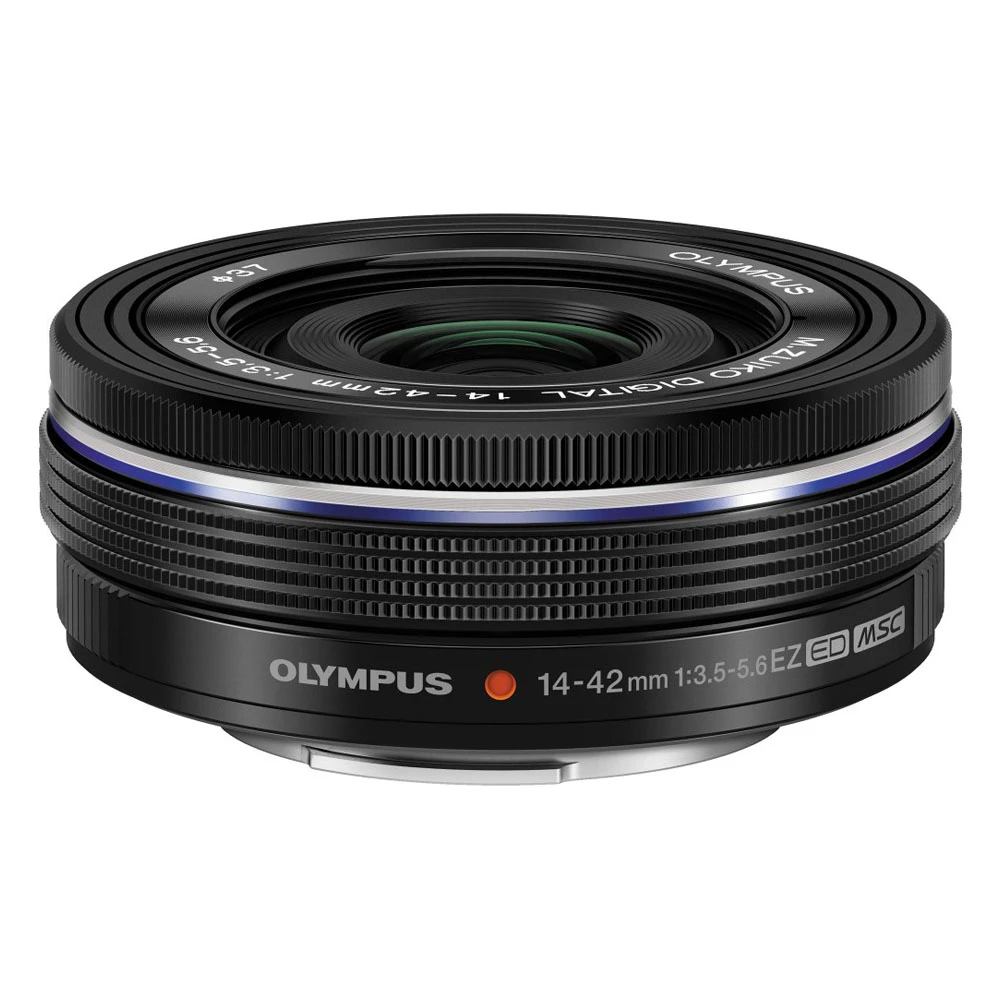 Olympus OM SYSTEM M.Zuiko Digital ED 14-42mm f/3.5-5.6 EZ Lens - Black (White Box)-01