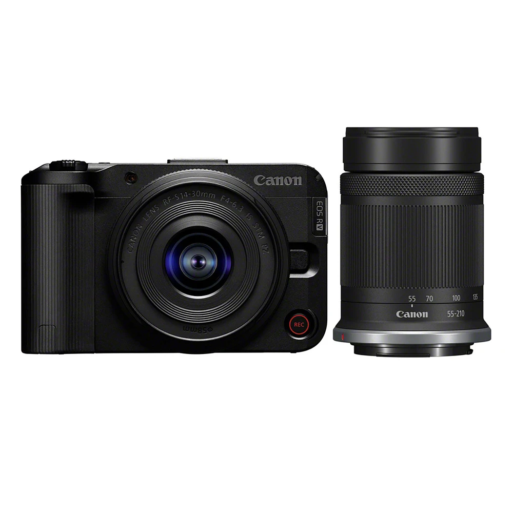 Canon EOS R50 V Digital Camera + 14-30mm STM + 55-210mm STM Lens - Black-01