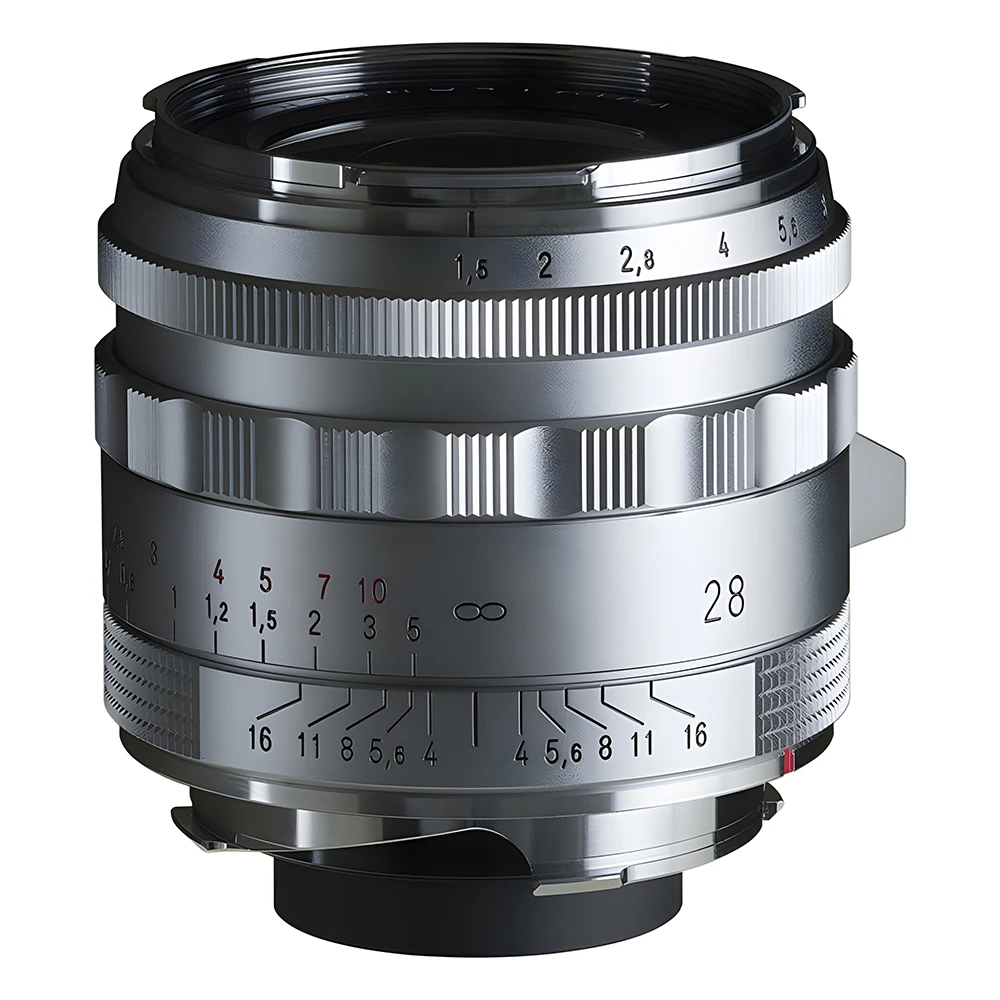 Voigtlander 28mm f/1.5 VM Nokton Vintage Line ASPH Type II Lens for Leica M - Silver-01