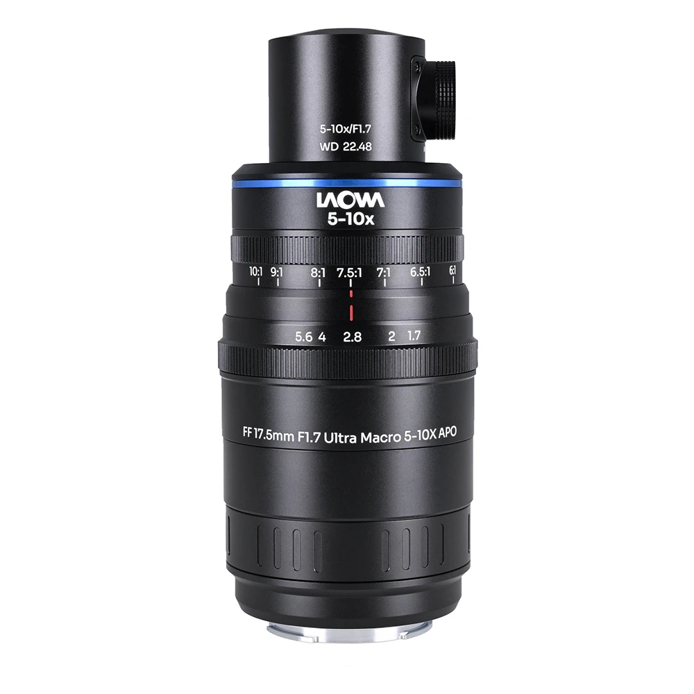 Laowa Aksen 17.5mm f/1.7 5-10x Ultra Macro APO Lens with Coaxial Illumination for Sony E-01