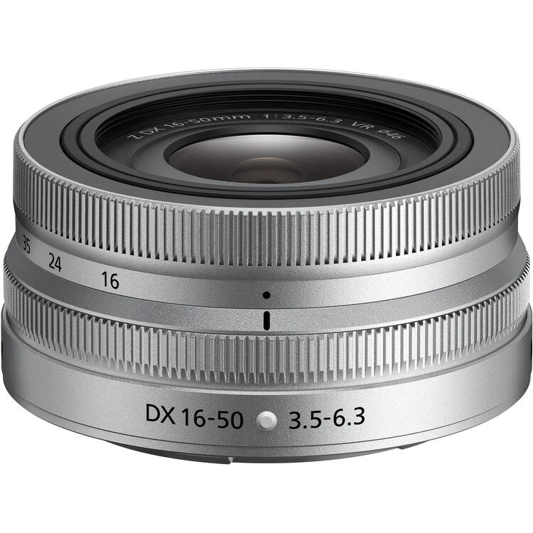 Nikon NIKKOR Z 16-50mm f/3.5-6.3 DX VR Lens (Silver) at CamerasDori