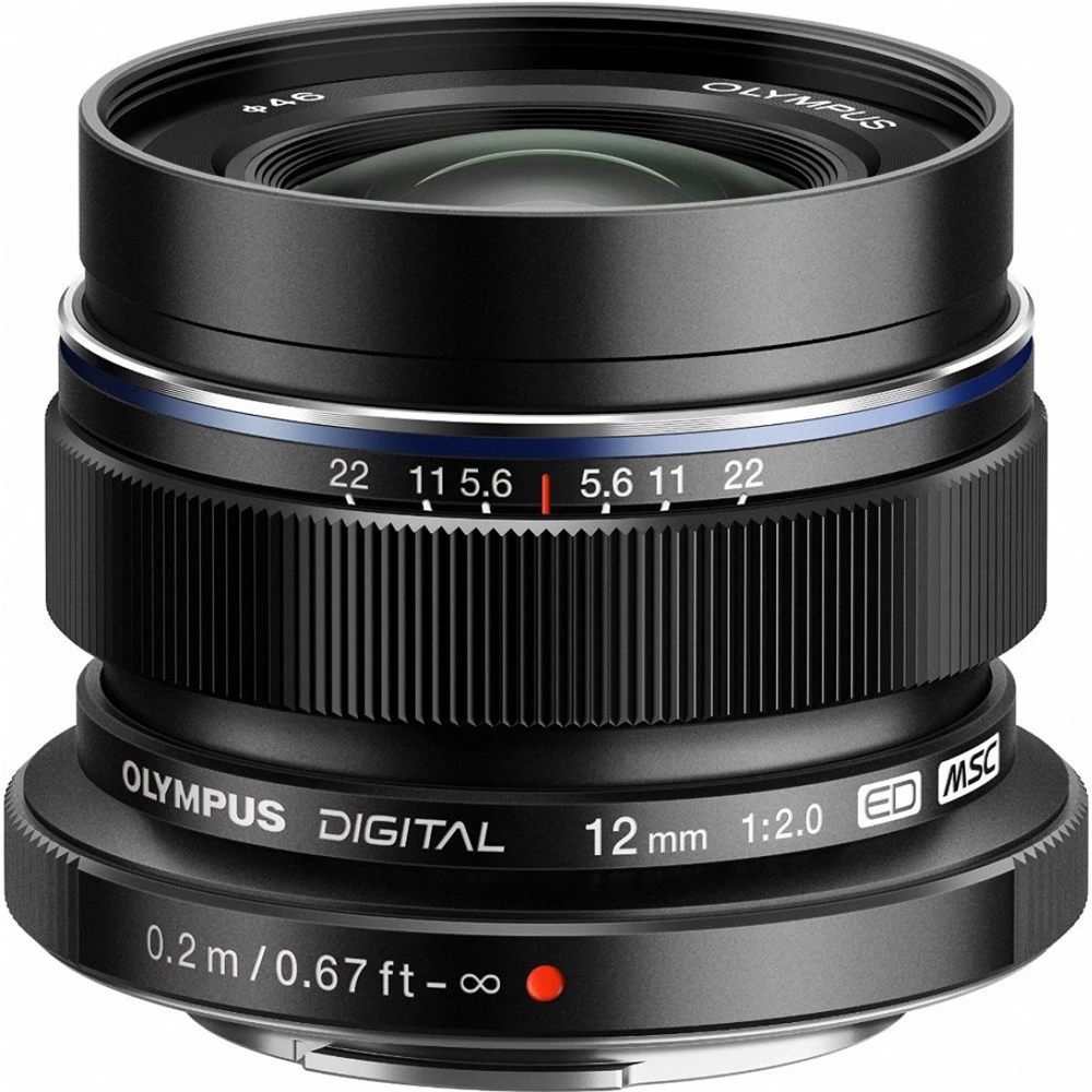 Olympus OM SYSTEM M.Zuiko Digital 12mm f/2 Lens (Black) at CamerasDori