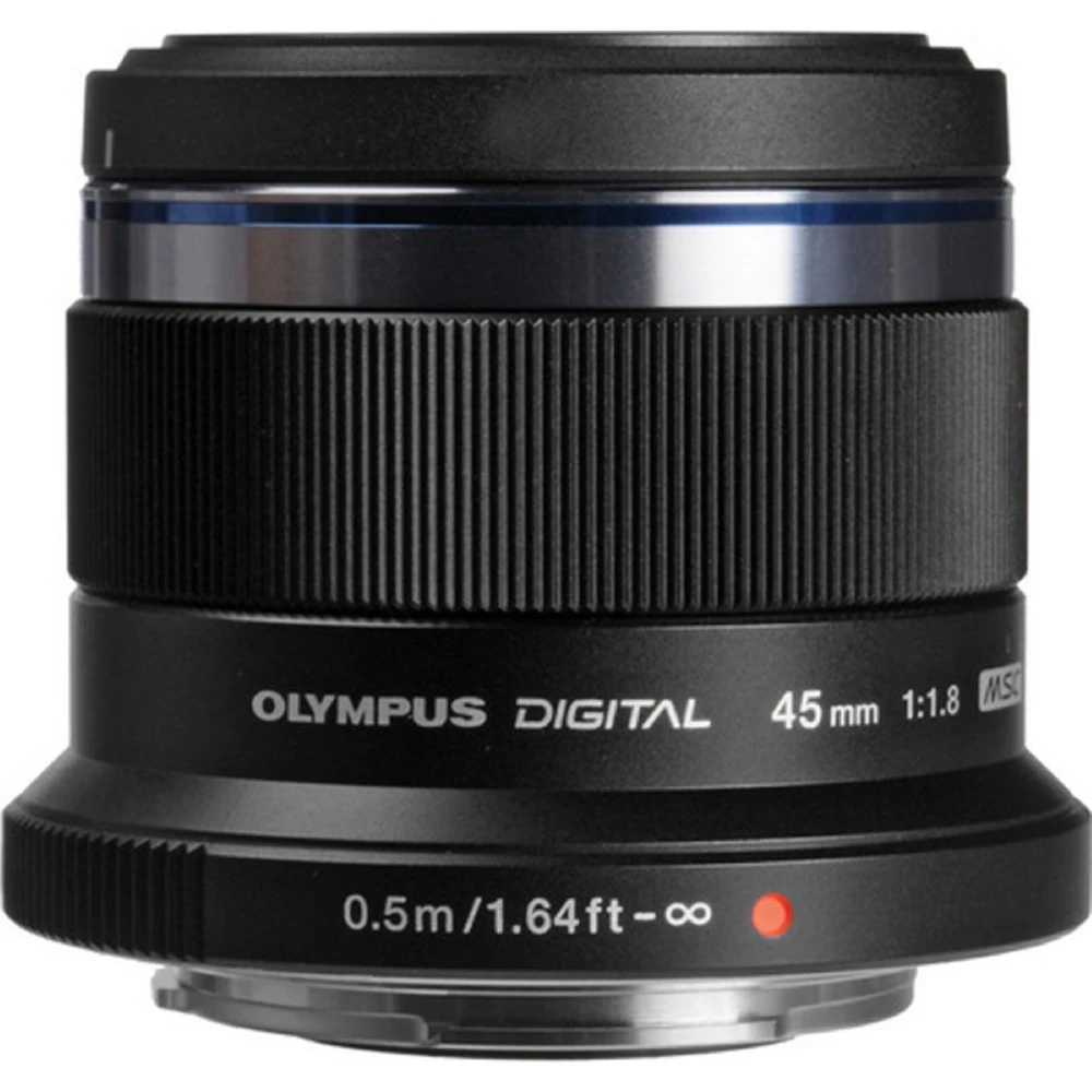 Olympus OM SYSTEM M.Zuiko Digital ED 45mm f/1.8 Lens (Black) at CamerasDori
