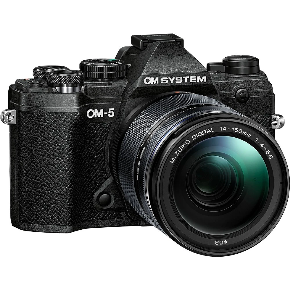 Olympus OM SYSTEM OM-5 Digital Camera + 14-150mm F4-5.6 II Lens (Black) at CamerasDori