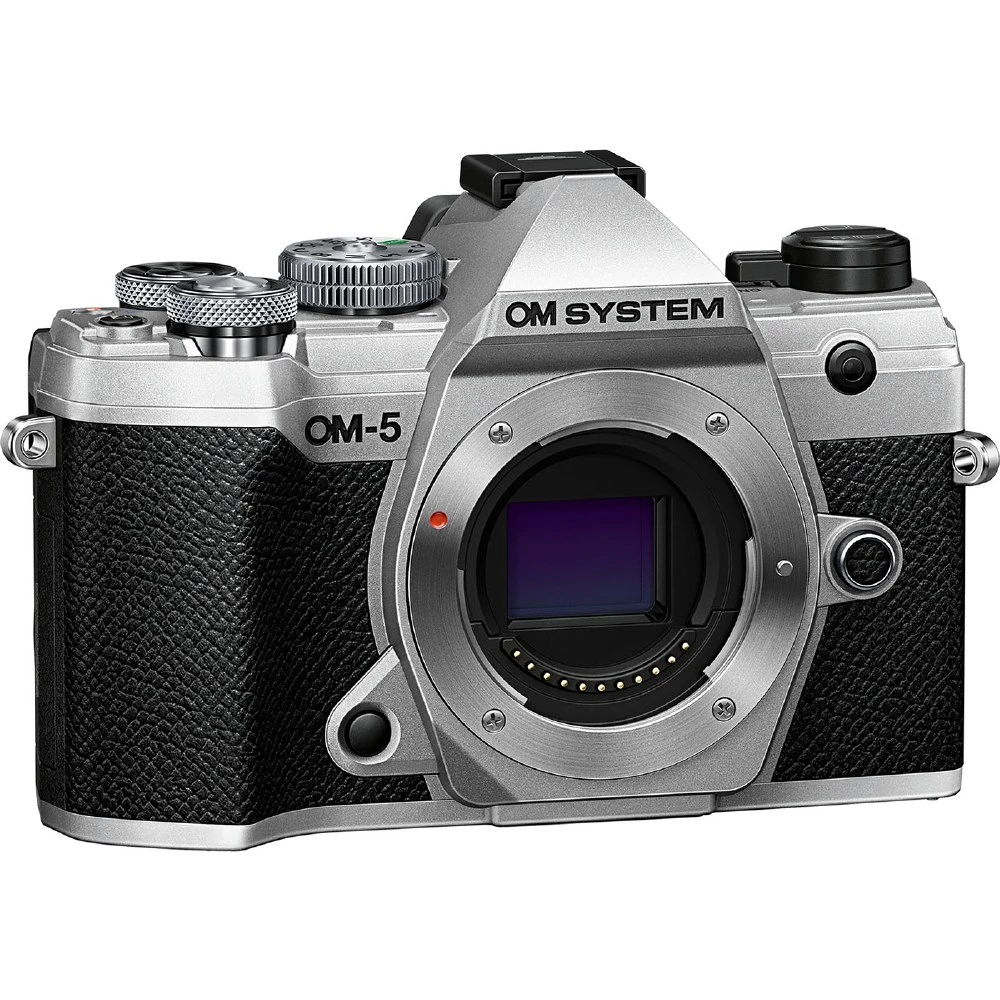 Olympus OM SYSTEM OM-5 Digital Camera Body (Silver) at CamerasDori