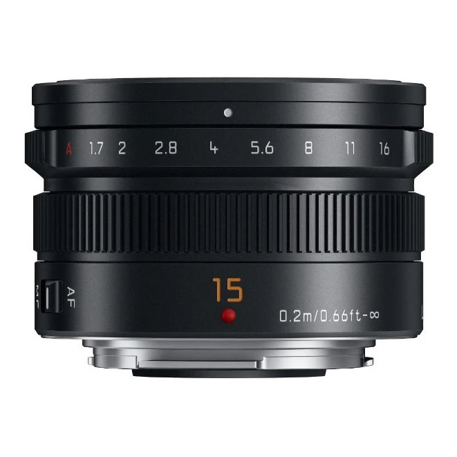 Panasonic 15mm f1.7 Leica Summilux DG ASPH Lens (Black) at CamerasDori