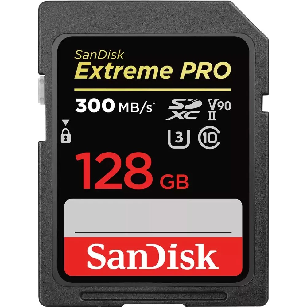 SanDisk Extreme PRO 128GB 300MB/s UHS-II SDXC Memory Card at CamerasDori